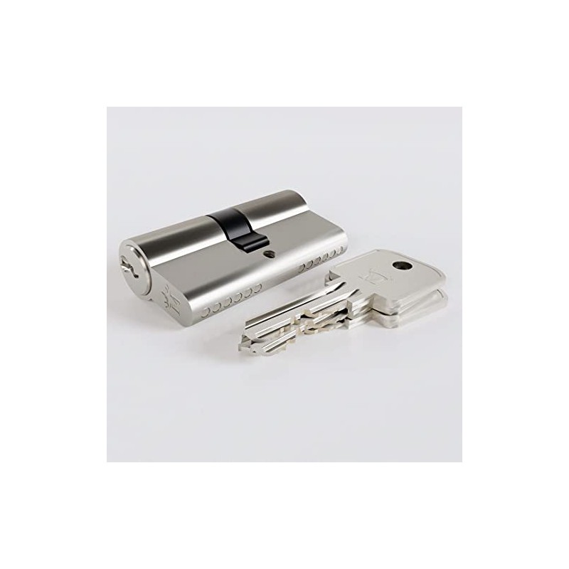 Sempro 30/30 Cylinder Lock 3 Keys Nickel-Plated Brass Tested According