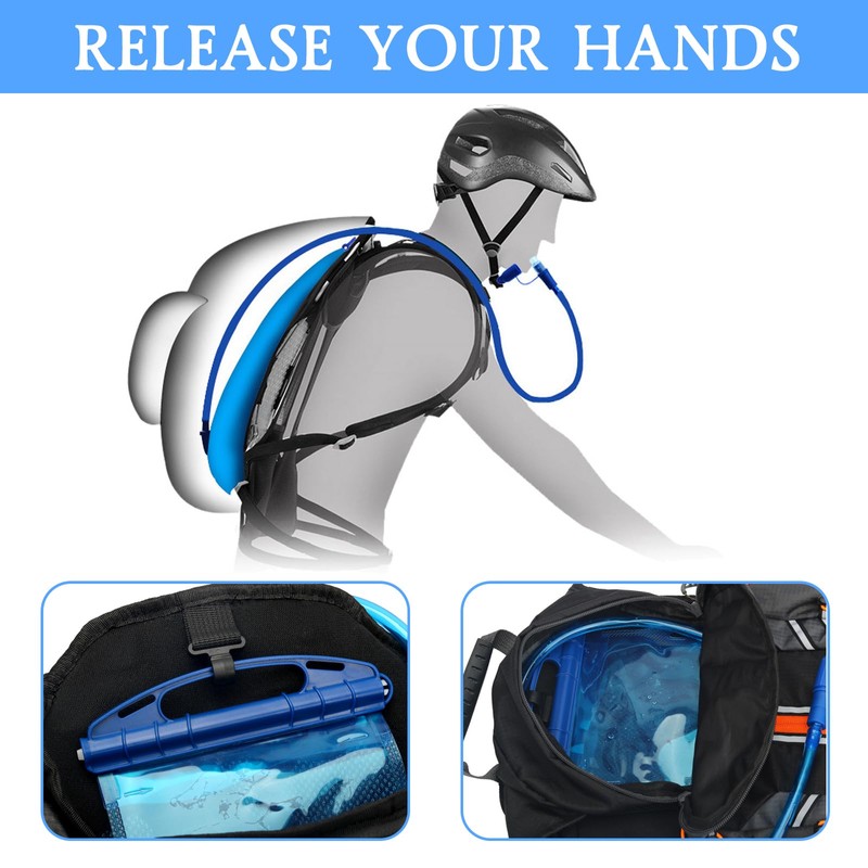 DAVBNM Hydration Bladder, 1.5 L Water Bladder, BPA Free, Leak
