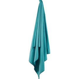 Lifeventure Recycled SoftFibre Travel Towel - Compact, Lightweight Quick-Dry Sports & Beach Towel, Sand-Free Design, Teal