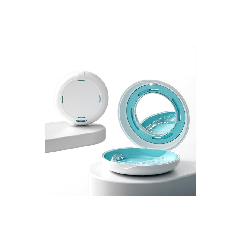 Estuche para Dentaduras Postizas, Retenedores y Protectores Bucales - Para