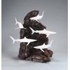 Shark School Sculpture by John Perry 11 in high Pellucida