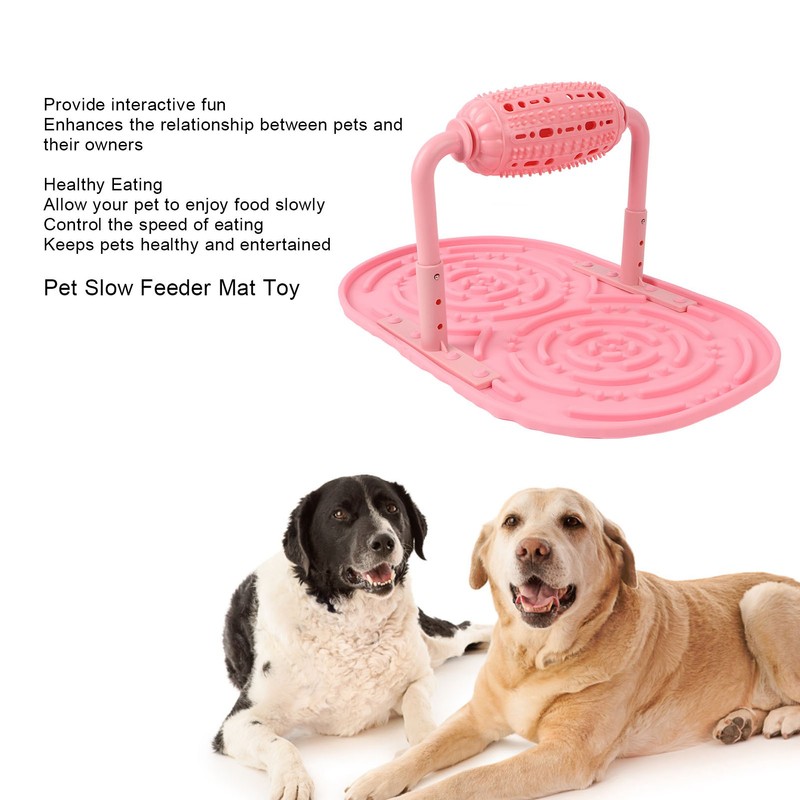 Pet Slow Feeder Mat Toy Interactive Silicone Pet Feeding Puzzle