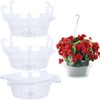 Miuwauer Plastics Hanging Basket Drip Pans (15, 12 inch)