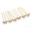 Bridal/Wedding/Prom/Party Set Of 6 Gold Plated Crystal 'Butterfly' Hair Pins