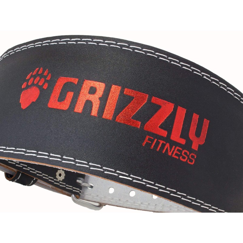 Grizzly Fitness 4" Enforcer Padded Genuine Leather Pro Weight Belt