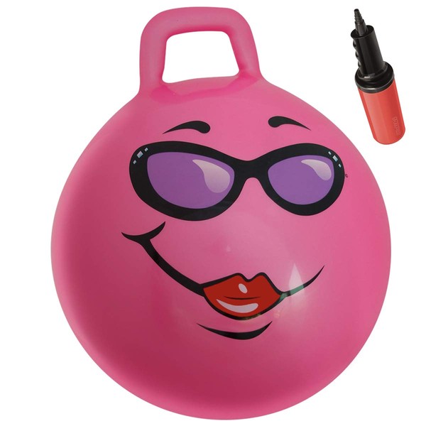 WALIKI Hopper Ball for Teenagers 10-15 | Hippity Hop | Jumping Hopping Ball | Relay Races | Pink 22”