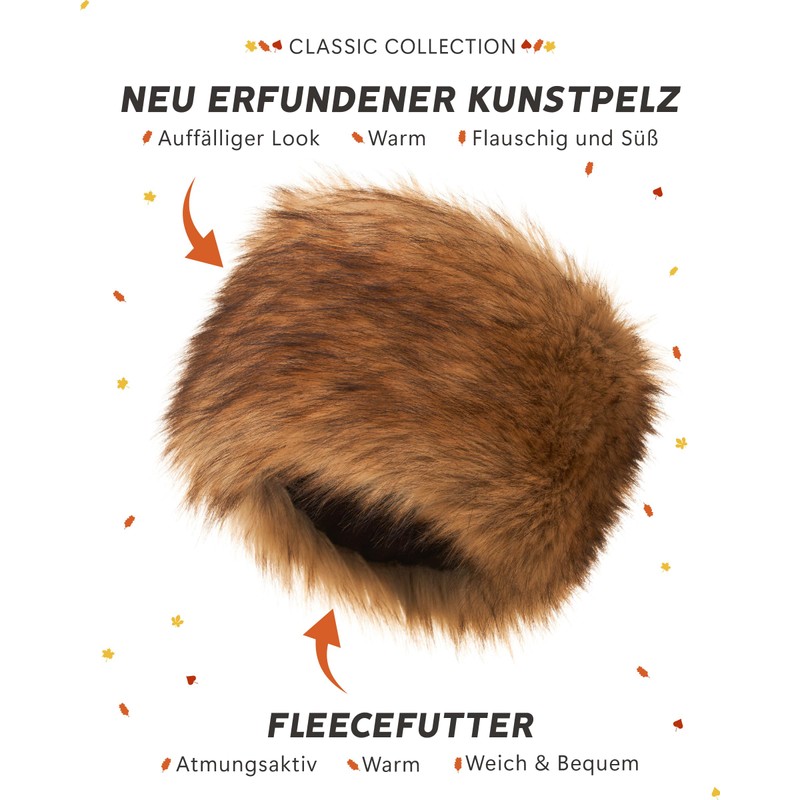 Futrzane Classic Cossack Hat – Fur Hat Women's Winter –