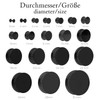 Treuheld® Ear Plug Black | Acrylic | Thread | 26
