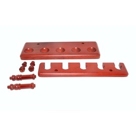 Palmetto Housewares Smoking Pipe Rack for Five Pipes, Wood Rack of Smoking Pipe, Five Slots 4x12x6 Inch Pipe Stand