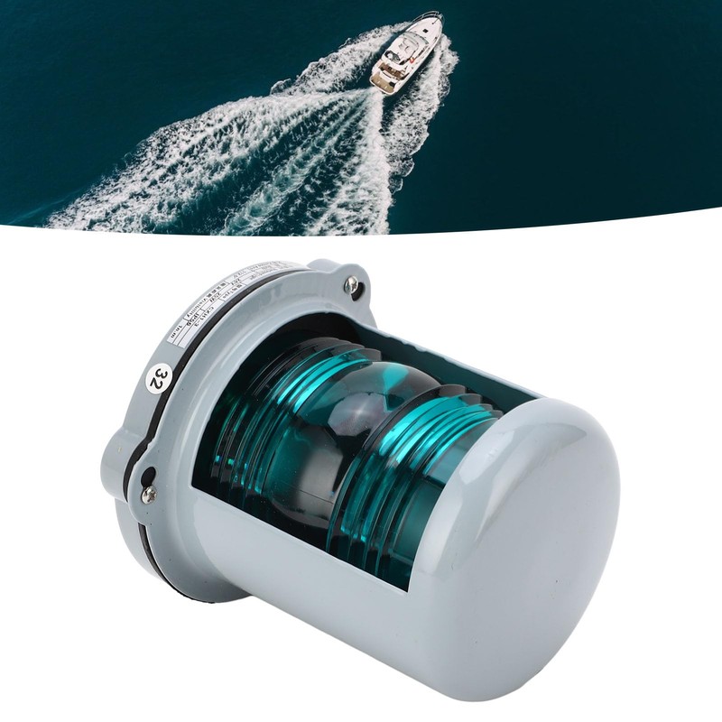 Luz de Navegación LED DC24V 25W Estribor Ancla Verde Mástil