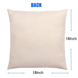 Fukeen Pumpkin Pillow Case Blessing Home Decorative Fall Maple Leaf Flower Throw Pillow Covers Autumn Harvest Thanksgiving Decor Cotton Linen Square Cushion Cover 18x18 Inch for Bedding Room, Black