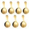 7PCS Gold Short Handle Spoons, Mini Gold Spoons, Mini Scoops