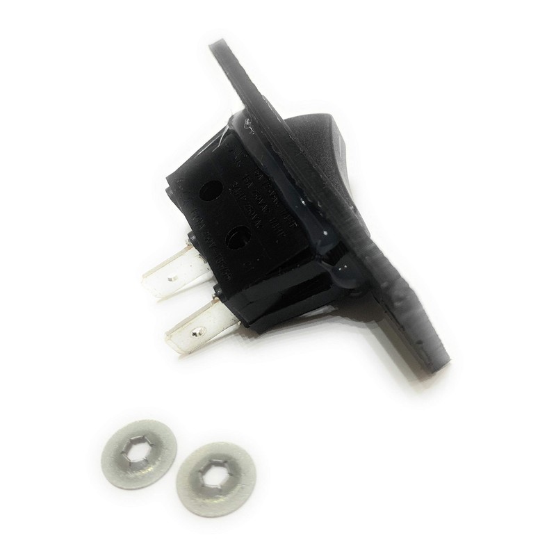 704573 Replacement Black Fan Rocker Switch Compatible With Whirlpool Jenn-Air