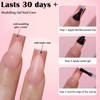 LoveHome 150pc French Tips Press on Nails Long Coffin Fake