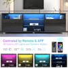 St.Mandyu LED TV Stand for 75/80 inch TV, Modern Television