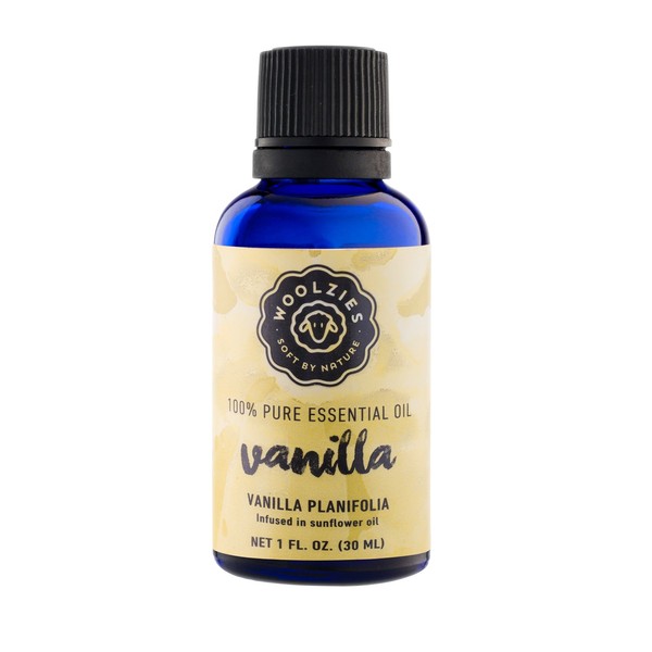 Woolzies Vanilla Essential Oil - Aromatherapy Oil for Diffuser, Home & Topical Use | 100% Pure Natural Blend of Vanilla Oil | Therapeutic Grade, Massage Oil | 1oz