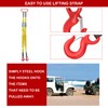 Lifting Slings Straps with Hooks, 3.3 Feet Two Leg Bridle