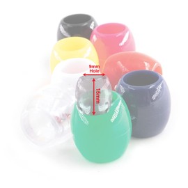 126 Pcs Beads Jewelry Making Kit DIY Hair Braiding Bracelet Ornaments Crafts Jumbo Round Pony (Clear)