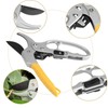 Ratcheting Bypass Pruning Shears Pruning, Anvil Groove Design, Reinforced Design