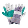 Pretul GU-215P, Guantes de carnaza y loneta con refuerzo, unitalla,