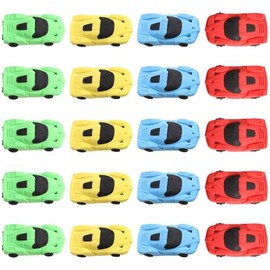 Abaodam 20 Piezas Borrador De Coche Auto Gomas De Borrar Con Forma De Coche Borradores De Dibujos Animados De Coches Borradores De Diseño De Coches Niño Animal Goma De Borrar