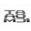 tuff 0.3in Matte BLACK RAISED PLASTC TAILGATE LETTERS INSERT FOR