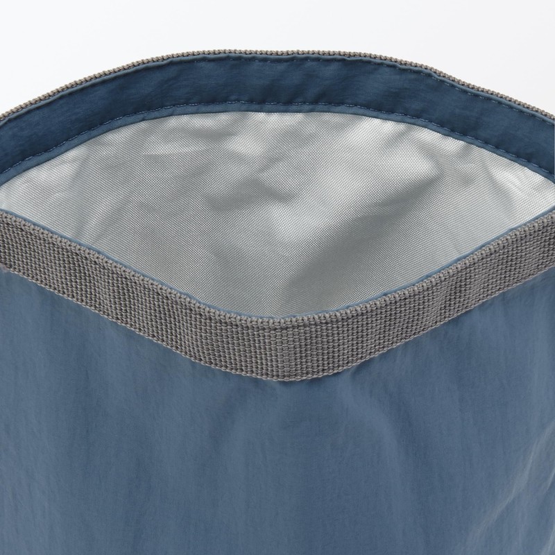 MUJI 84905391 Adjustable Height Lunch Bag, Roll Top, Small, Smokey