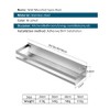 CONRUSER Wall Mounted Spice Rack, Stainless Steel Kitchen Organizer Shelves