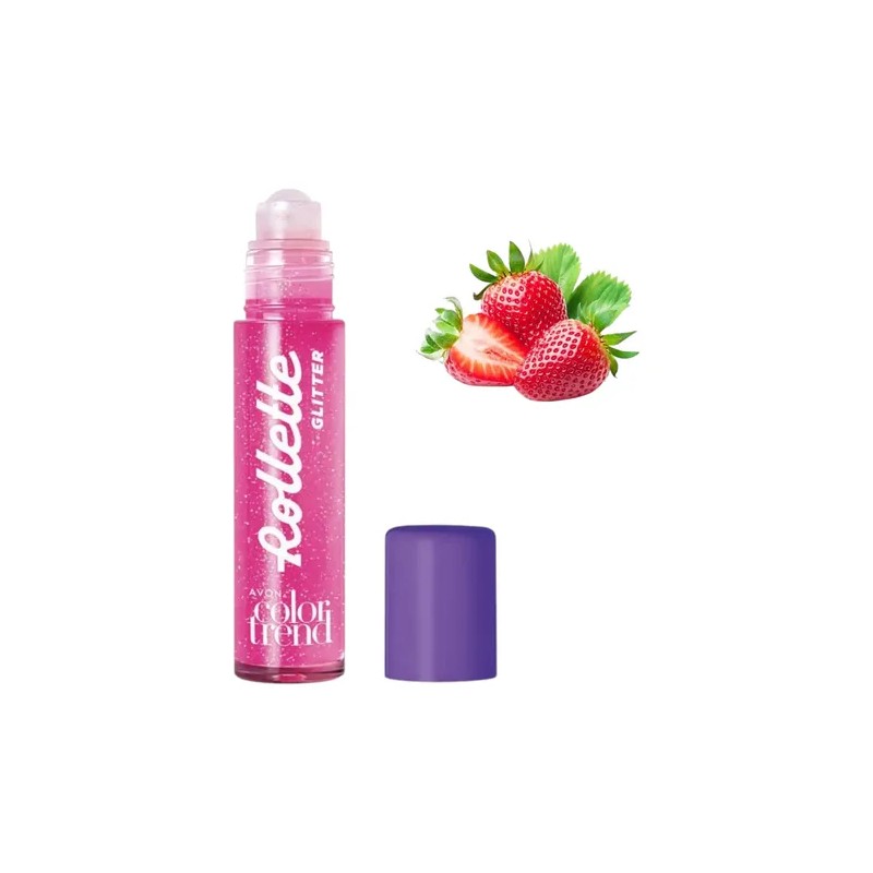 Brillo Labial Rollette Glitter Surtido 3pz Color Trend Avon
