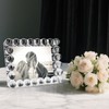 SAAEH SWWH Clear Bubble Crystal Picture Frames 5x7 with 24