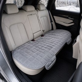 Universal Car Seat Cover Cushion Pad – Soft Flocking Fabric Non-Slip Seat Protector for Cars, SUVs, Trucks & Vans