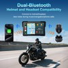 Wireless Motorcycle Apple Carplay,7 Inch Portable Motor GPS Navigation with