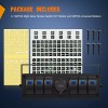 Nilight 6 Gang Rocker Switch Box 12V SPST ON Off