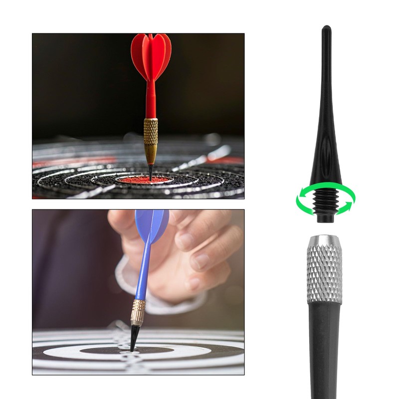 Sinbana 300 Pack 2BA Thread Soft Dart Tips, Durable Nylon