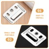 HEMOTON 100pcs Wall Buckle Interlocking Hanging Bracket Couch Clips Wall