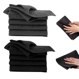 MUNSKT 10 x Thickened Magic Cleaning Cloth, Two Sizes, Large Reusable Microfiber Towels, Ultra Soft, Highly Absorbent, Streak Free, Lint Free, Household, Kitchen, Car, Glass