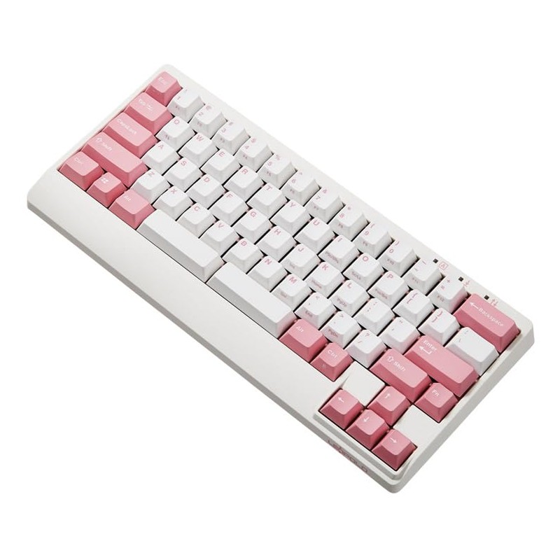 Leopold FC650MDS White/Pink PD 65% Double Shot PBT Mechanical Keyboard