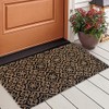 NACH Mosaic Pattern Entryway Door Mat, 100% Coconut Coir Doormat,