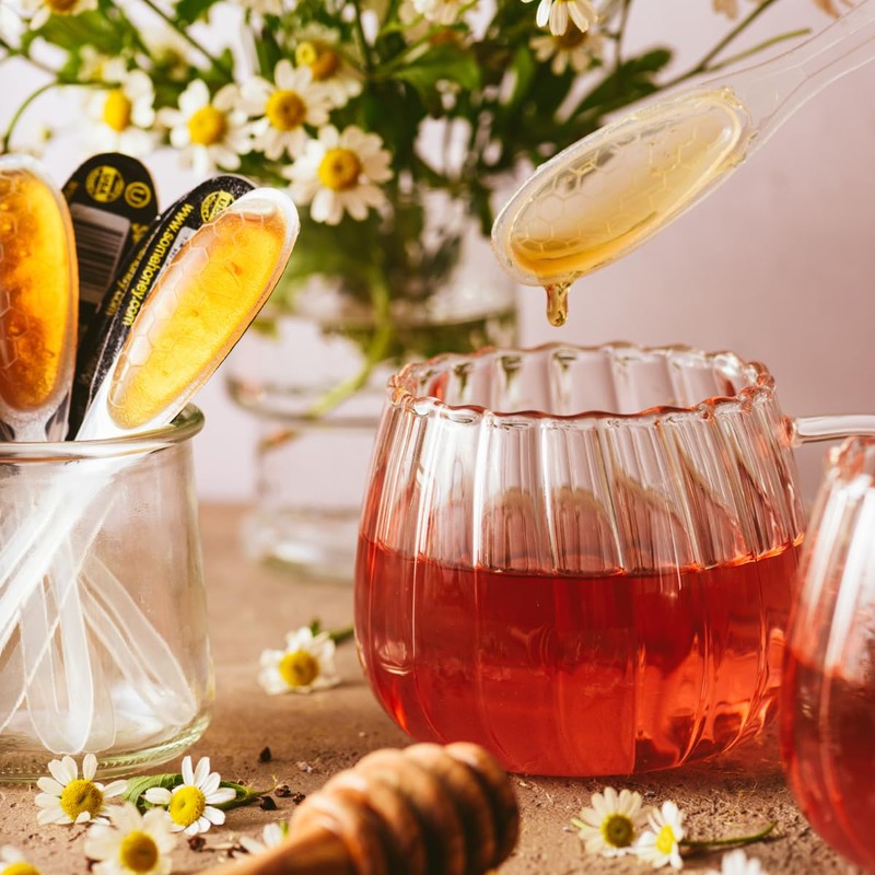 Some Honey Raw & Unfiltered Honey Spoon Stirrers – 100%