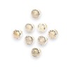 Infinity Decor Pack of 8 White & Golden Colour Designed
