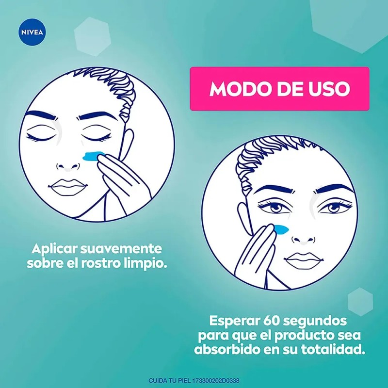 Nivea Gel Facial Refrescante con Ácido Hialurónico, Absorción Rápida y