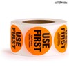 1000 Labels Use First Stickers for Food Service, 1.5-inch Wide,