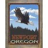 Northwest Art Mall Newport Oregon Rustic Metal Print on Reclaimed