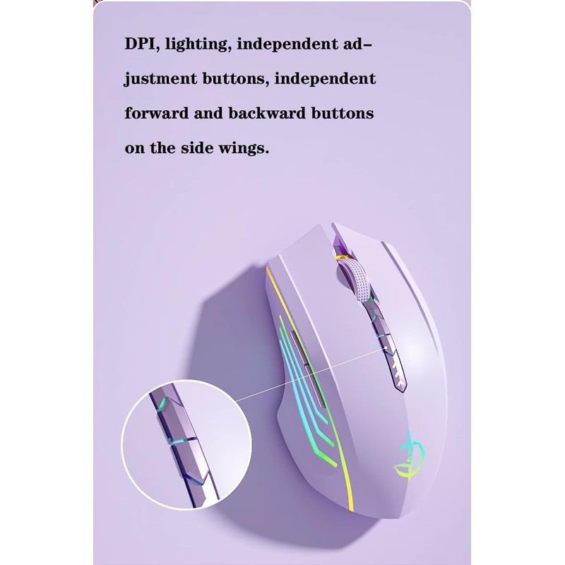 holy sword M800 Single-Mode Wireless Battery Level Display Mouse, 2.4G