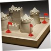 KOMBIUDA 60Pcs Miniature Plastic Flags for Sand Table Small National