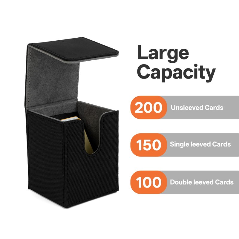KKTROVE Trading Card Storage Box, Magnetic Deck Case, 100+ Card
