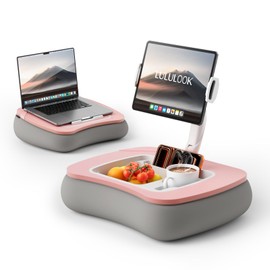 2-in-1 Lap Desk & Kindle Pillow Stand with Beanbag