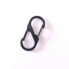 Two-way S-shaped carabiner loop black 5cm 20ea