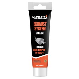 Visbella Auto Vehicle Exhaust System Sealant, Non-Slumping Professional Repair Crack Adhesive Super Glue Sealer for Car Mufflers, Tailpipes, Catalytic Converters (Tube, Gram, 150)