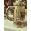 Budweiser 1981 Budweiser Holiday Beer Stein Clydesdale Snowy Woodland Ceramarte